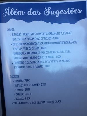 Omelets at Forno do Avô in Bombarral