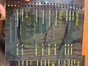 Menu at The Jackfruit Vegan Cafe in Dikwella