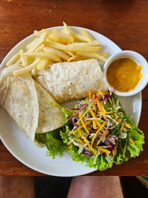 Jackfruit wrap at The Jackfruit Vegan Cafe in Dikwella