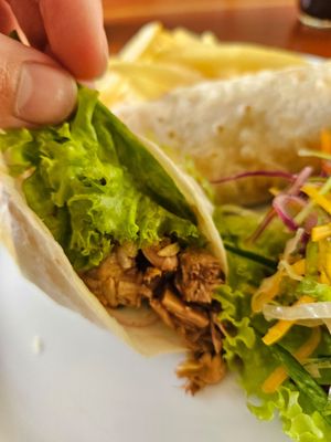 Jackfruit wrap at The Jackfruit Vegan Cafe in Dikwella