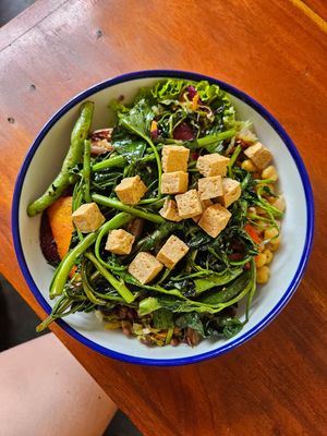 Buddha bowl at The Jackfruit Vegan Cafe in Dikwella