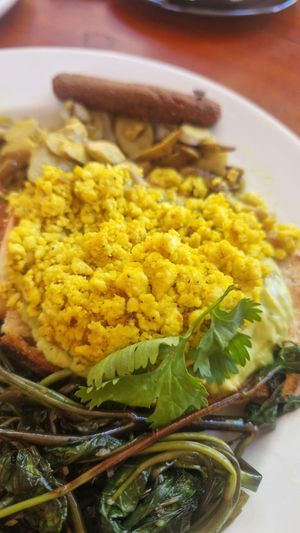 Tofu scramble(already had some) at The Jackfruit Vegan Cafe in Dikwella
