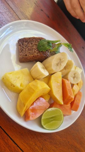 Cake is really good at The Jackfruit Vegan Cafe in Dikwella