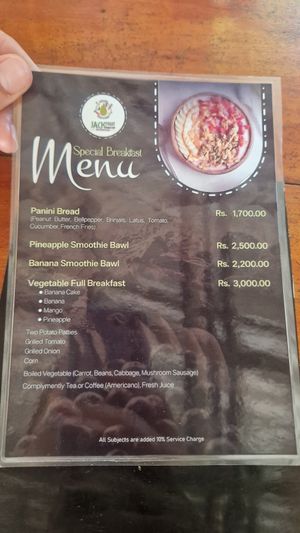  at The Jackfruit Vegan Cafe in Dikwella