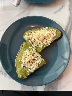 Avocado toast with queso fresca  at La Isla in San Juan