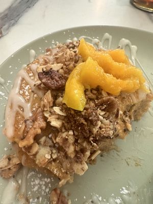 Sweet potato pancakes (already ate some)  at La Isla in San Juan