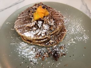 Sweet potato pancakes  at La Isla in San Juan