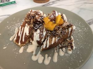 Vegan French toast  at La Isla in San Juan