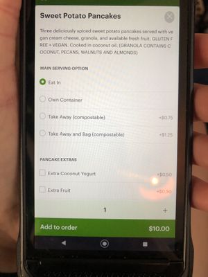 Encourages customers to bring their own containers!  at La Isla in San Juan