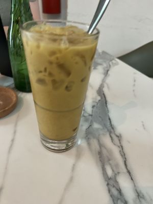 Golden milk lattee  at La Isla in San Juan