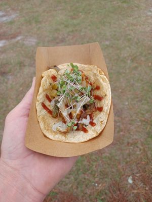 BBQ taco at Seitanic Jax in Jacksonville