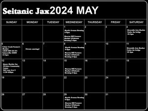 Our May calendar:) at Seitanic Jax in Jacksonville