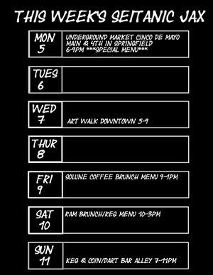 This week's fun:) Taco/nacho bar Monday! at Seitanic Jax in Jacksonville