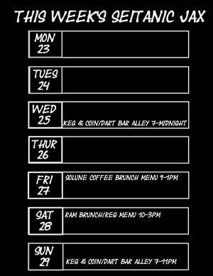 Party this week:) at Seitanic Jax in Jacksonville