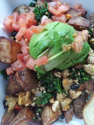 Tofu hash at Hash in Olympia