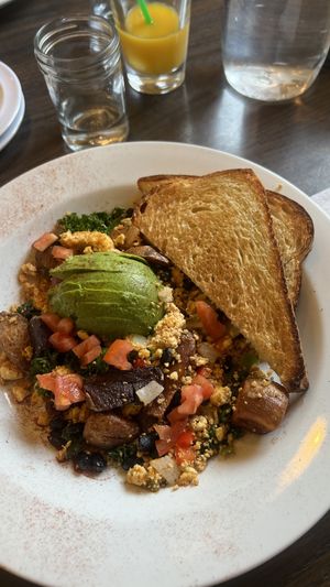 Southwest Tofu Hash (#2A on the menu)  at Hash in Olympia