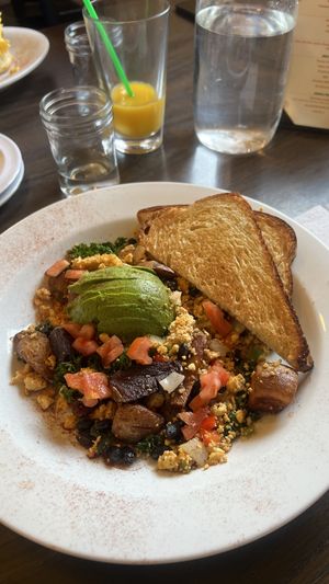 Southwest Tofu Hash (#2A on the menu)  at Hash in Olympia