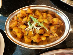 Aloo Jeera 😋
(Potatoes cooked in cumin)
 at Indus Modern Indian Kitchen in Taguig