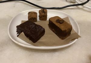 Tiramisu, snickers and truffle   at Elli's Healthy Specialities in Crete