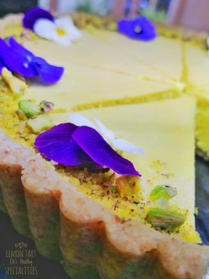 Raw Lemon Tart at Elli's Healthy Specialities in Crete