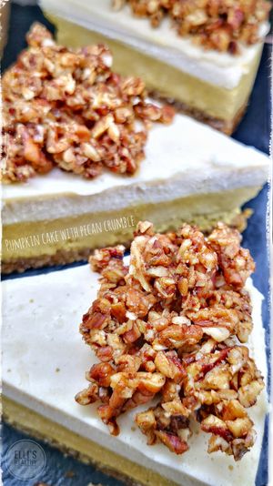 PUMPKIN CAKE WITH PECAN CRUMBLE  at Elli's Healthy Specialities in Crete