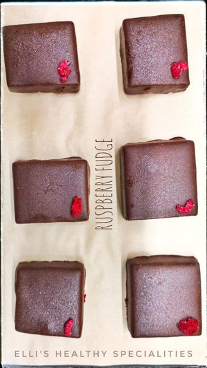 RUSPBERRY FUDGE  at Elli's Healthy Specialities in Crete