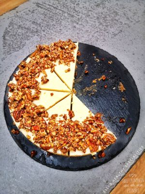 PUMPKIN CAKE WITH PECAN CRUMBLE  at Elli's Healthy Specialities in Crete