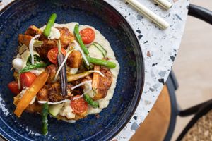 Bloemkool tempura at Van der Valk Hotel Den Haag - Wassenaar in Wassenaar