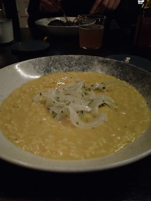 Vegan risotto #Veganuary at Shelter in Helsinki