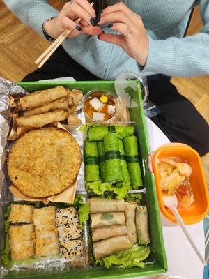 A set of take away, hot and deliss at Mộc Miên in Hanoi