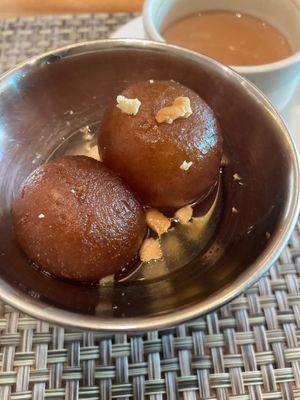 Delicious gulab jamuns at Namaste India in Phnom Penh