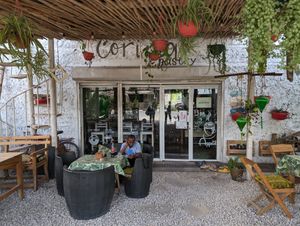 Unexpected surprise, lots of international vegan dishes, friendly well trained staff. Highly recommended! at Corina Pastry Shop in Zanzibar