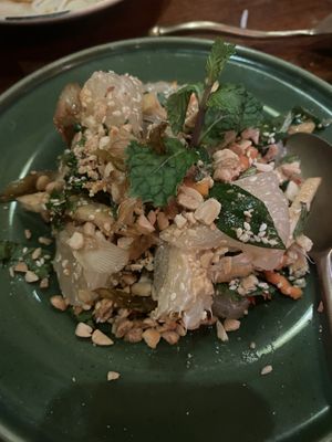 Pomelo salad - my favorite!  at Saigon Recipe in Bangkok
