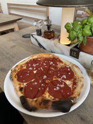 vegane Salami  at Vapiano in Graz