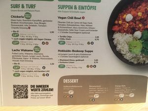 Menu  at Make in Bonn