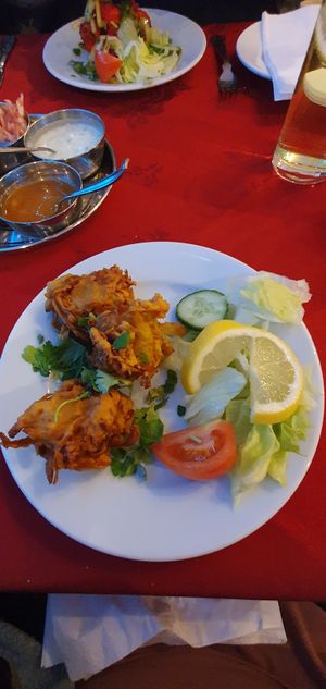 Onion bhaji at Tandoori Hut in Tenerife