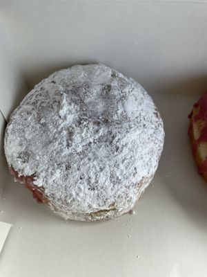 Ski Accident (jelly-filling with powdered sugar )  at Hypnotic Donuts in Dallas