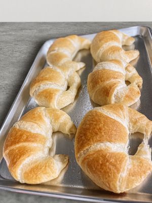 All Vegan butter Croissants  at Von's Coffee Shoppe in Fort Worth