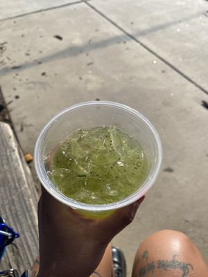 Pineapple and Cucumber w/Chia Seeds • Agua Fresca 😛  at Vegan Vibes | Vibras Veganas - Pop Up in Richmond