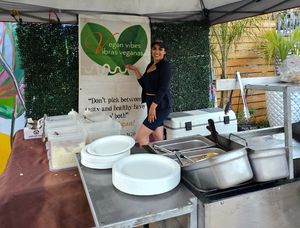 Booth at Rose Mary Jane Oakland at Vegan Vibes | Vibras Veganas - Pop Up in Richmond