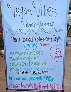 Menu at Vegan Vibes | Vibras Veganas - Pop Up in Richmond