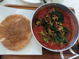 Tomatosauce and veggies, amazing! at Ogen in Hua Hin