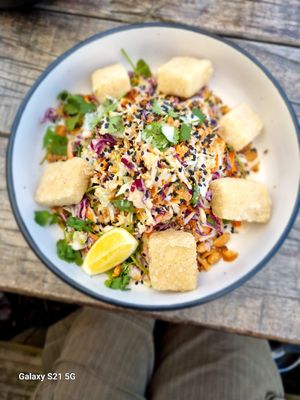 Quite nice when it finally arrived. at The Hive in Cooks Beach