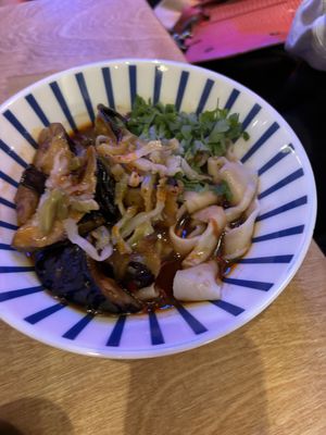 Wen Cheng aubergine & soy minced meat  at Wen Cheng Handpulled Noodles - II in Berlin