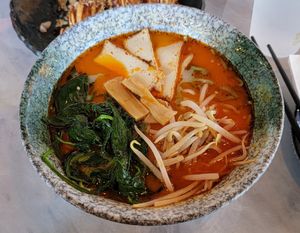 Spicy Creamy Vegan Ramen at Tanaka Ramen in Bolingbrook