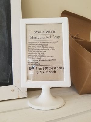 Natural soap (no animal testing) at Mia's Wish in Bolingbrook