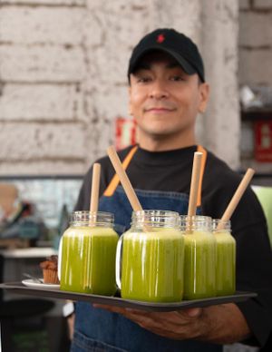 Homemade smoothies at La Escala in Tenerife