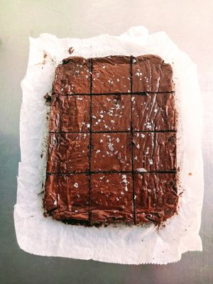 Tahini brownie at La Escala in Tenerife