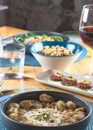 A typical brunch at La Escala at La Escala in Tenerife