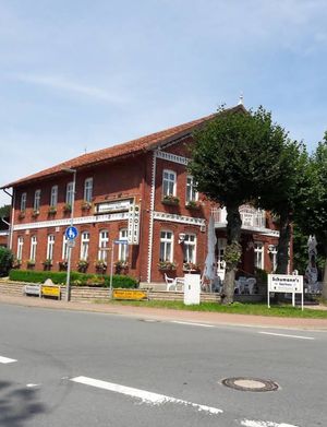 Entrance at Schumanns Gasthaus in Bispingen